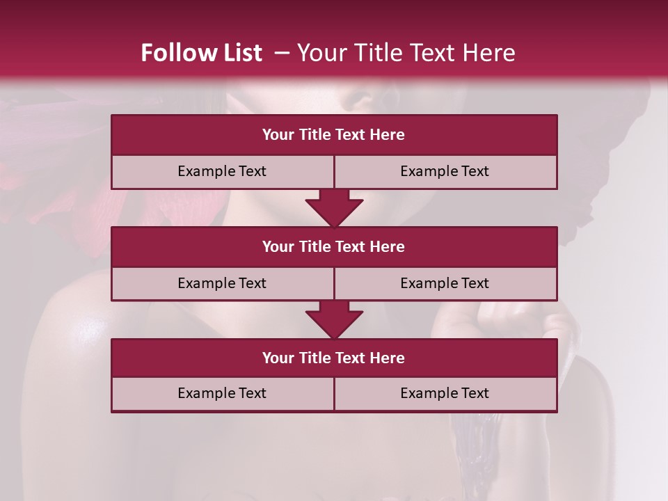 Beautiful White Woman PowerPoint Template