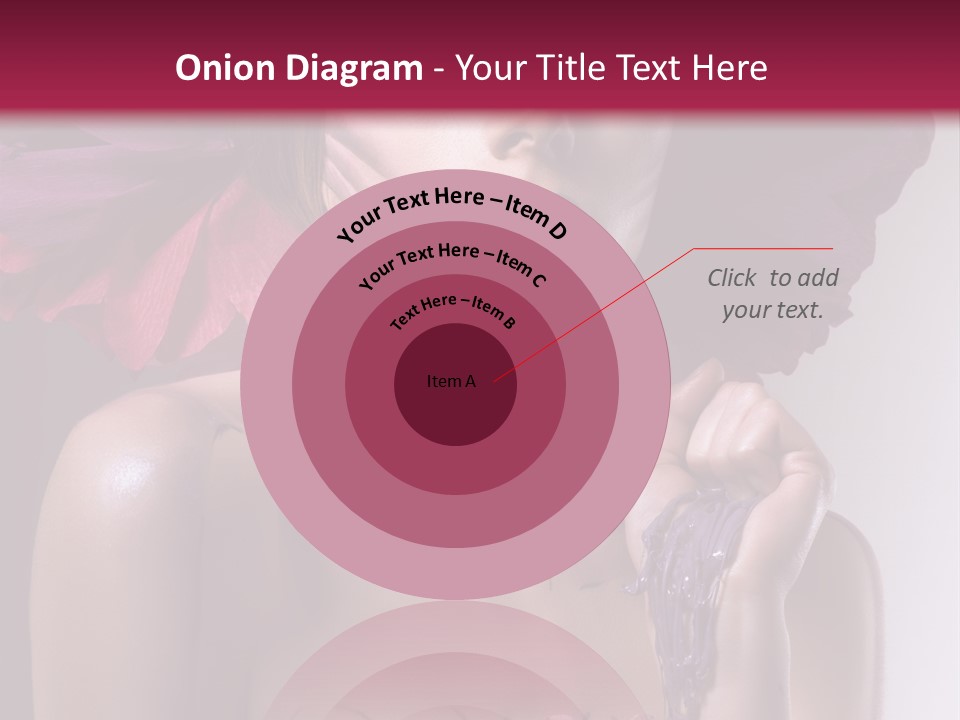 Beautiful White Woman PowerPoint Template