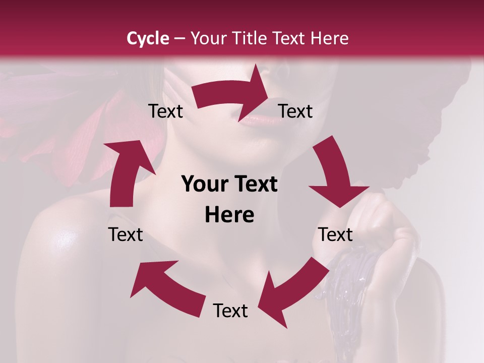 Beautiful White Woman PowerPoint Template