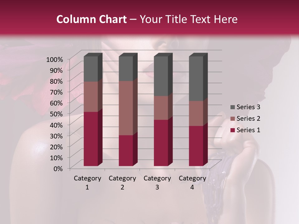 Beautiful White Woman PowerPoint Template