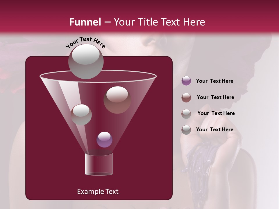 Beautiful White Woman PowerPoint Template