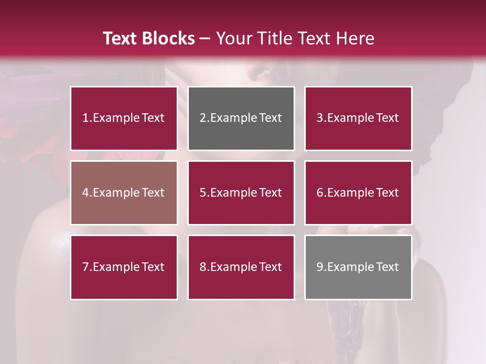 Beautiful White Woman PowerPoint Template