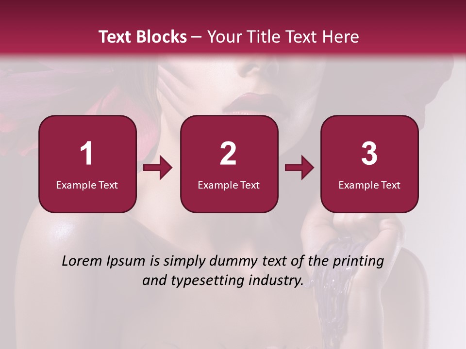 Beautiful White Woman PowerPoint Template