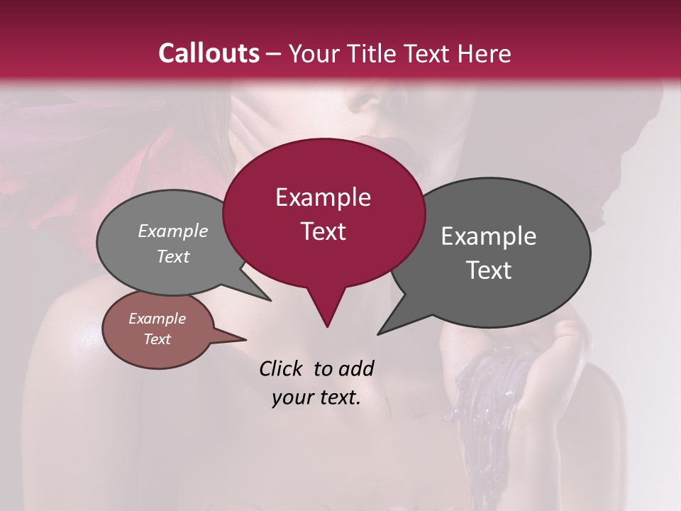 Beautiful White Woman PowerPoint Template