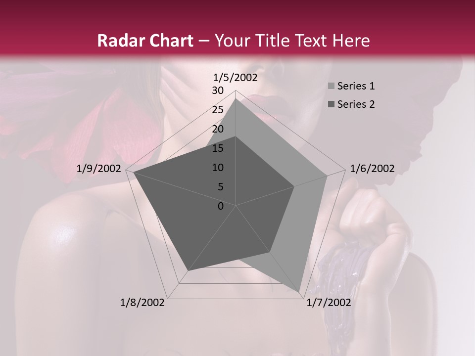 Beautiful White Woman PowerPoint Template