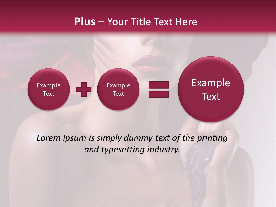 Beautiful White Woman PowerPoint Template