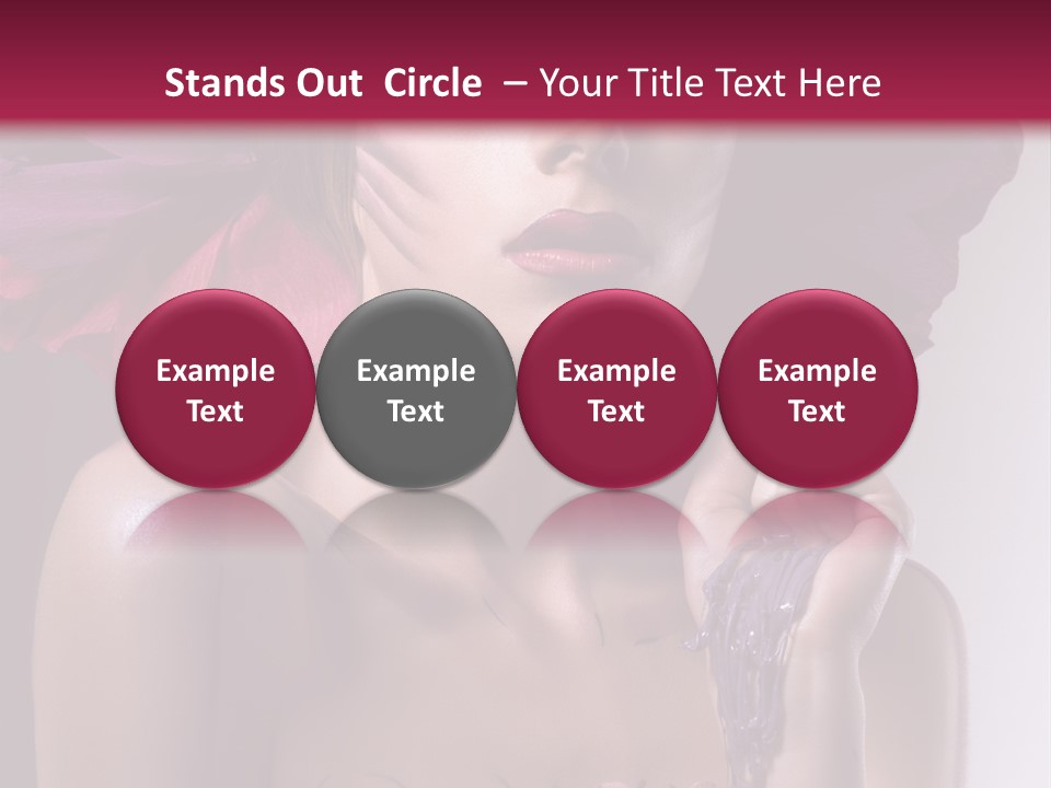 Beautiful White Woman PowerPoint Template