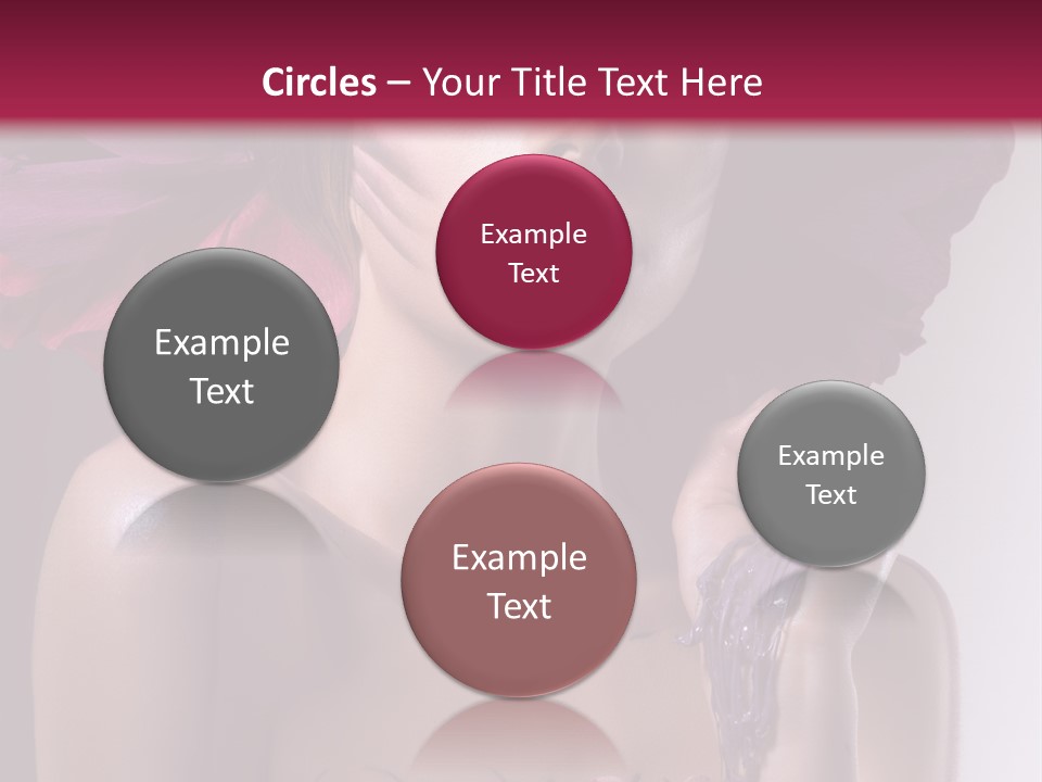 Beautiful White Woman PowerPoint Template