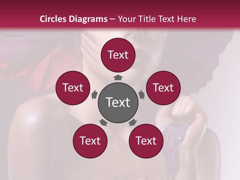 Beautiful White Woman PowerPoint Template