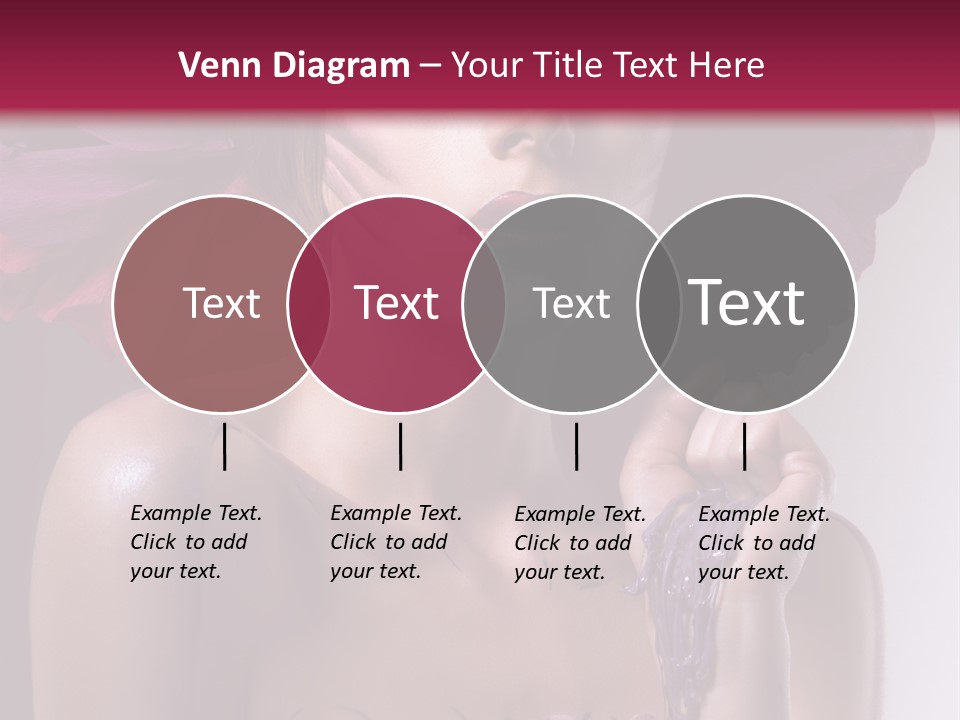 Beautiful White Woman PowerPoint Template