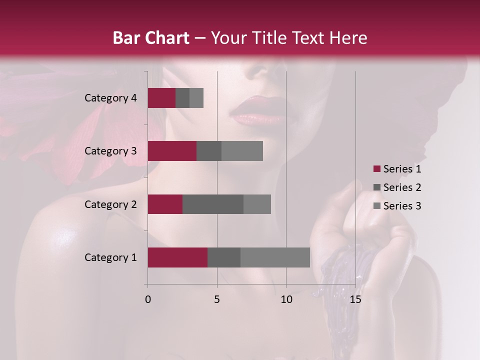 Beautiful White Woman PowerPoint Template