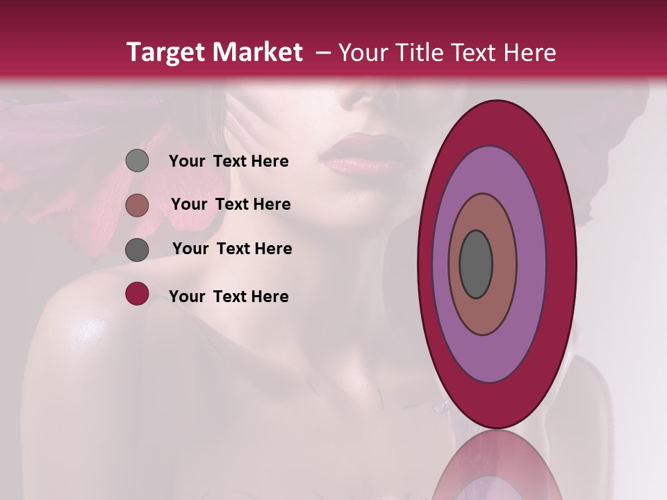 Beautiful White Woman PowerPoint Template