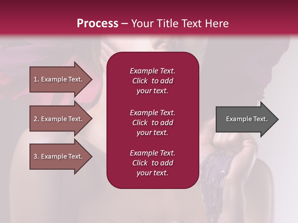 Beautiful White Woman PowerPoint Template