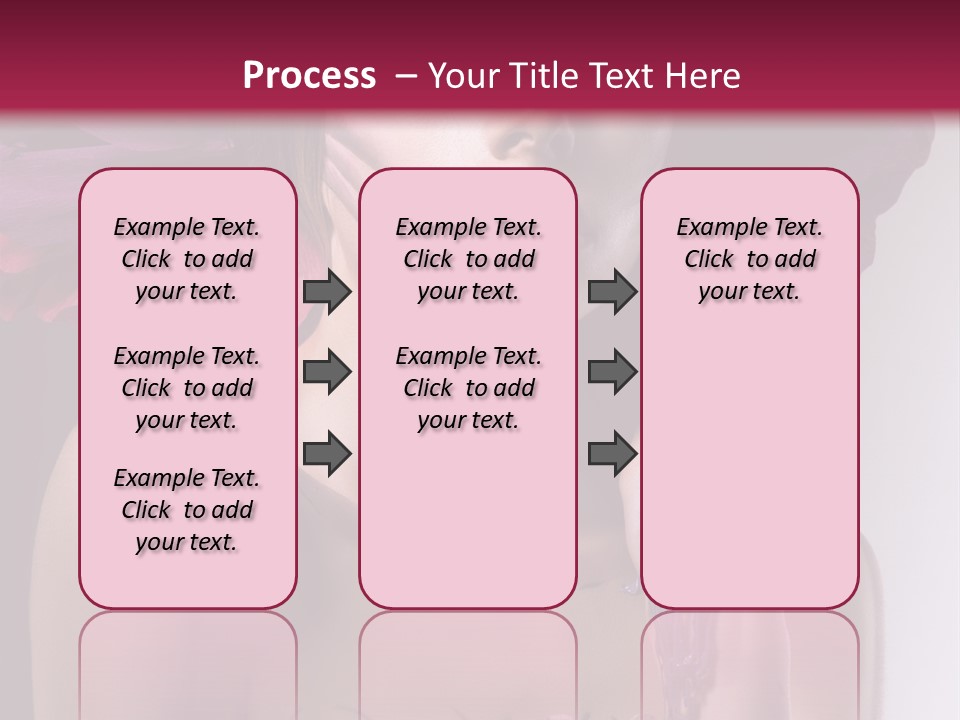 Beautiful White Woman PowerPoint Template