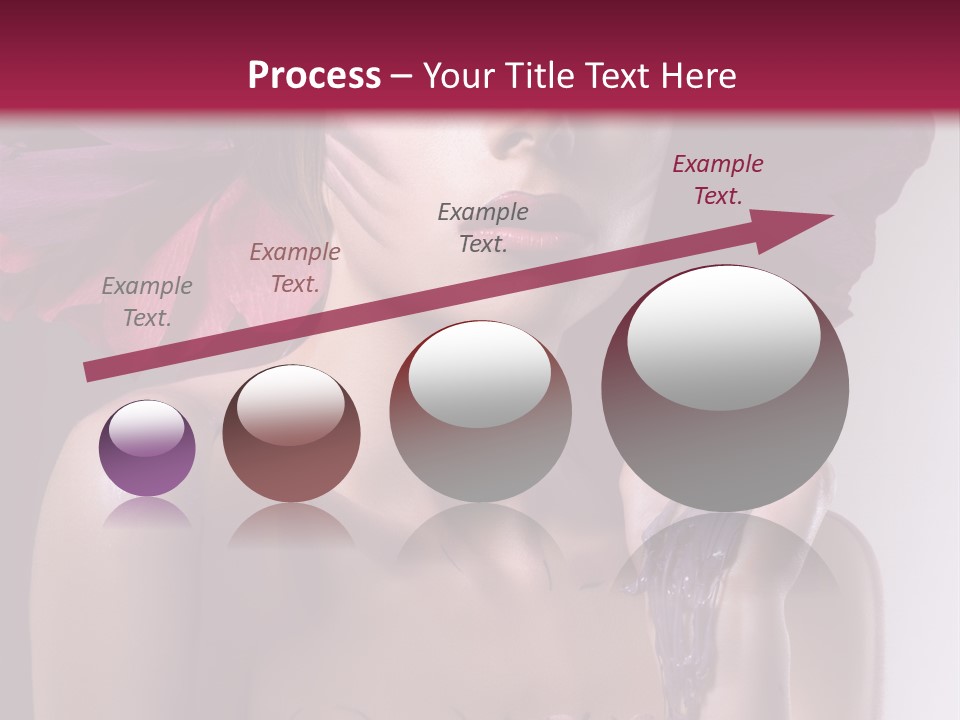 Beautiful White Woman PowerPoint Template