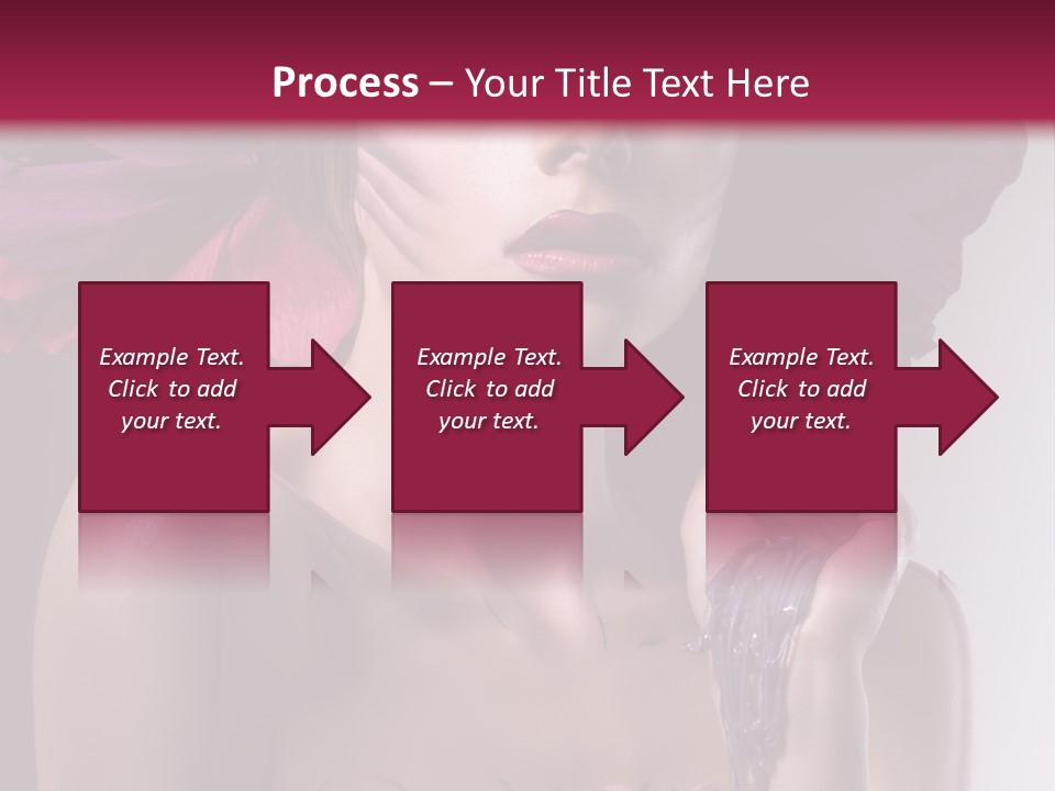 Beautiful White Woman PowerPoint Template