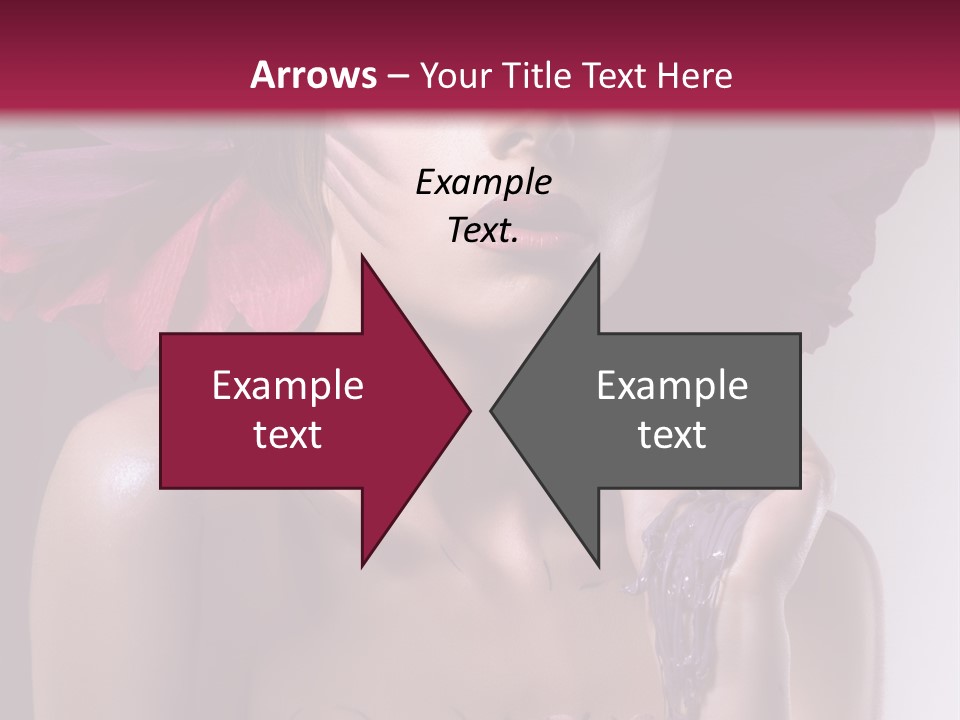 Beautiful White Woman PowerPoint Template