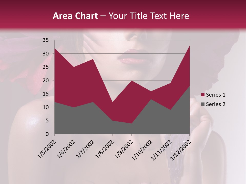 Beautiful White Woman PowerPoint Template