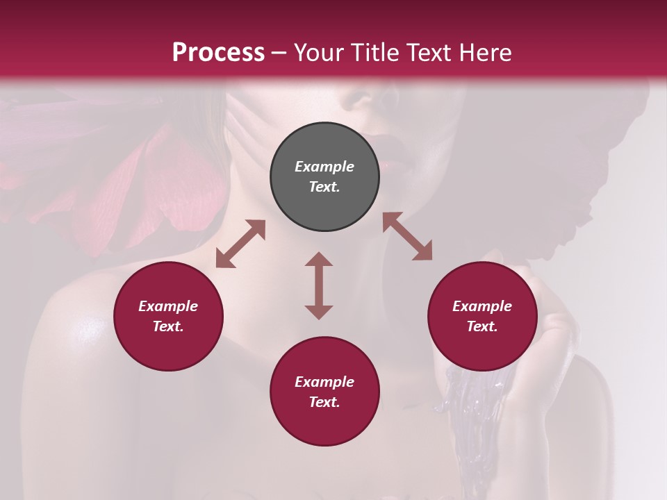 Beautiful White Woman PowerPoint Template