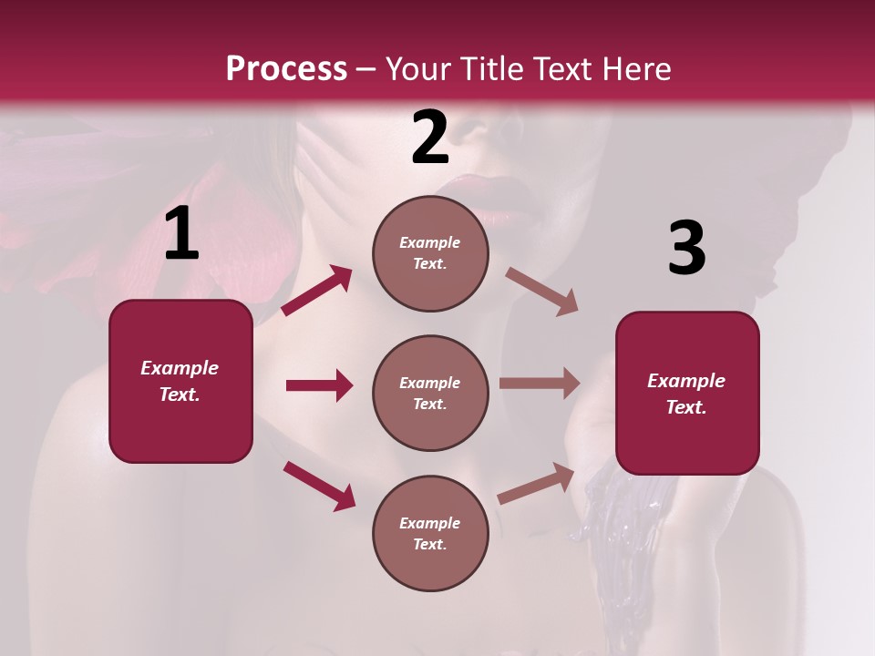 Beautiful White Woman PowerPoint Template