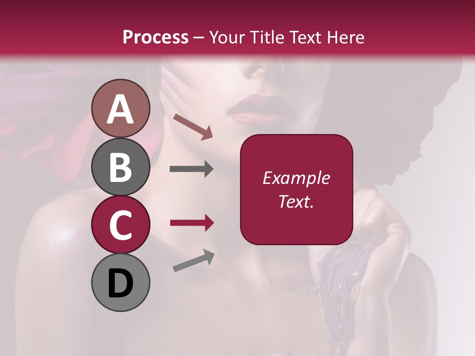 Beautiful White Woman PowerPoint Template