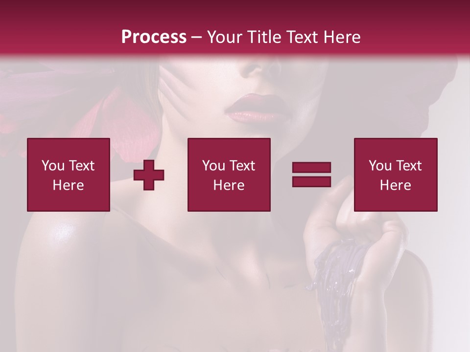 Beautiful White Woman PowerPoint Template