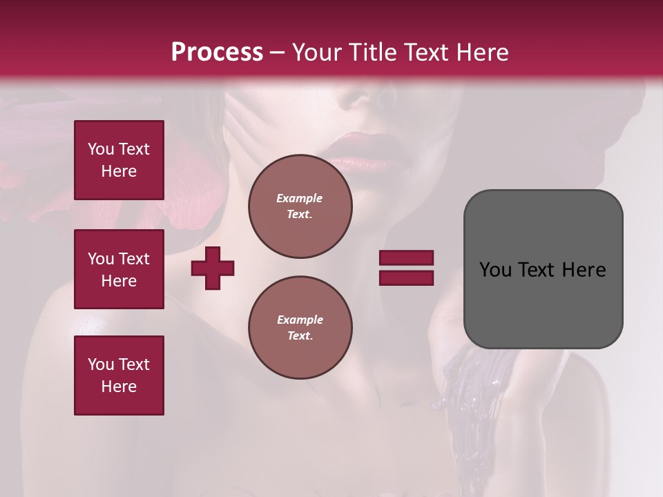 Beautiful White Woman PowerPoint Template