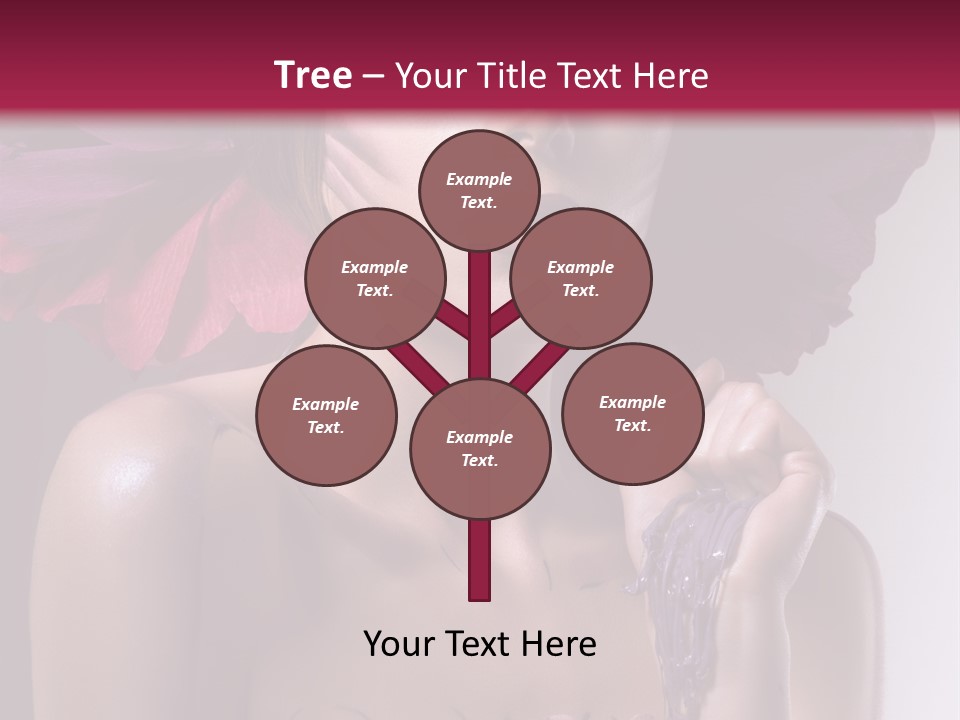 Beautiful White Woman PowerPoint Template