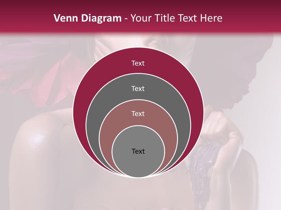 Beautiful White Woman PowerPoint Template