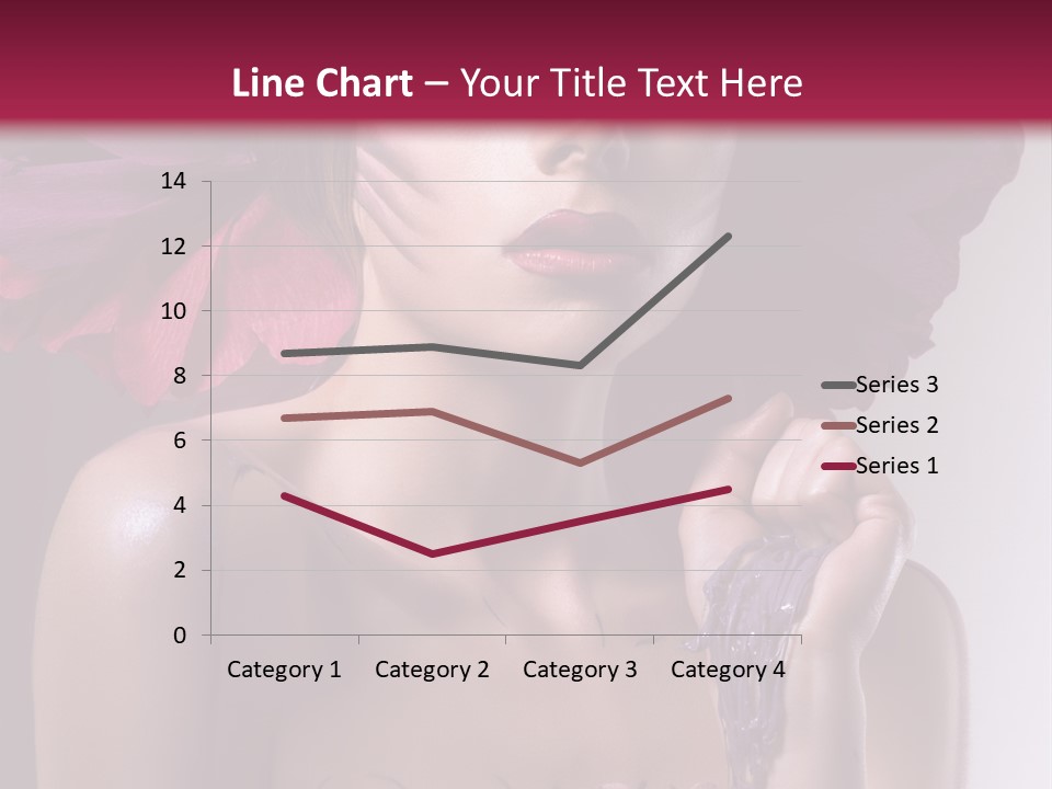 Beautiful White Woman PowerPoint Template