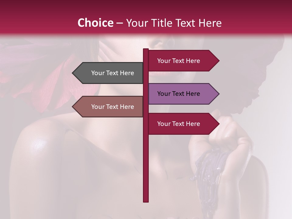 Beautiful White Woman PowerPoint Template