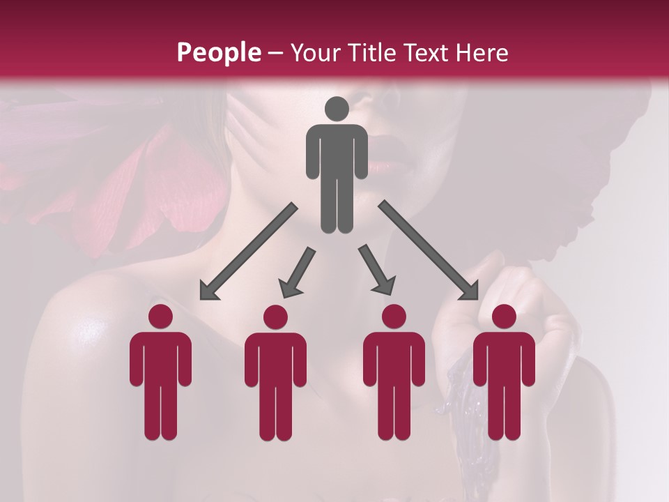 Beautiful White Woman PowerPoint Template