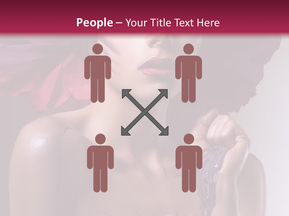 Beautiful White Woman PowerPoint Template