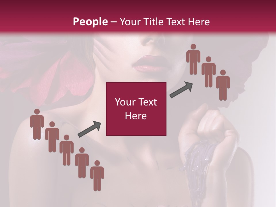 Beautiful White Woman PowerPoint Template