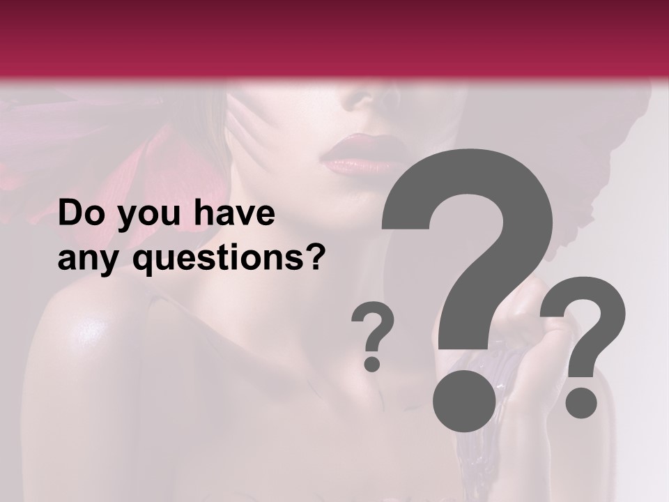 Beautiful White Woman PowerPoint Template