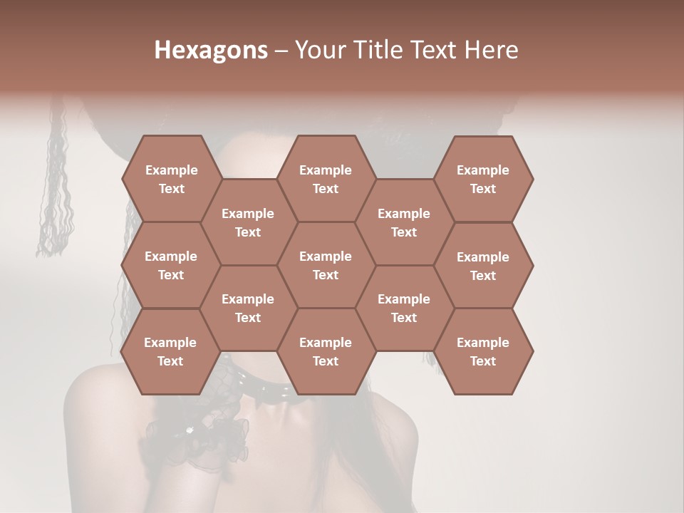 Hairstyle Cosmetics Black PowerPoint Template