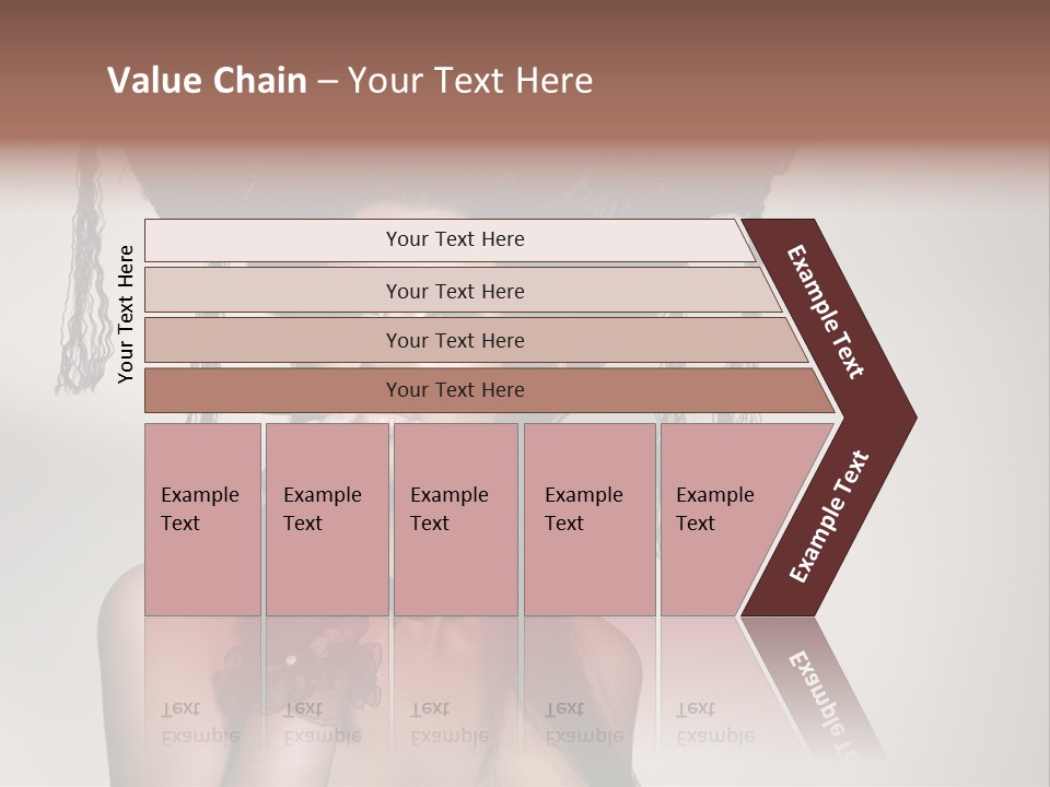 Hairstyle Cosmetics Black PowerPoint Template