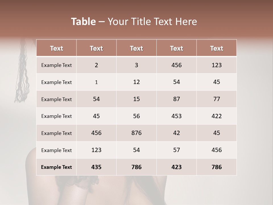 Hairstyle Cosmetics Black PowerPoint Template