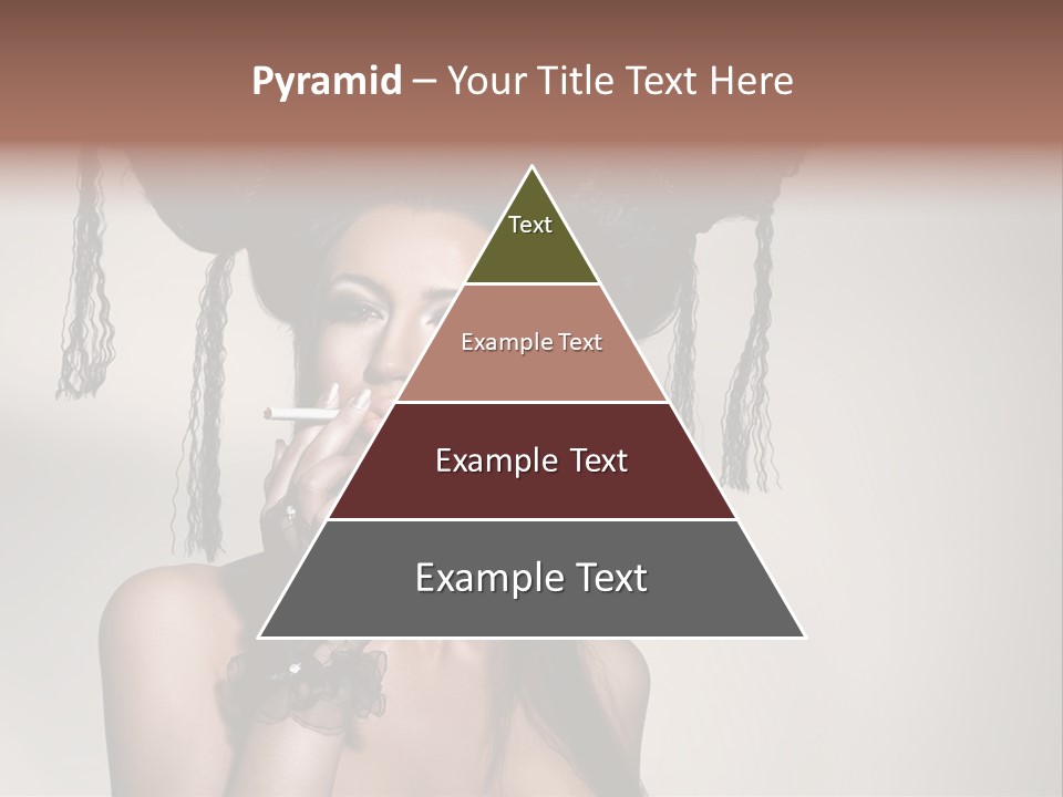 Hairstyle Cosmetics Black PowerPoint Template