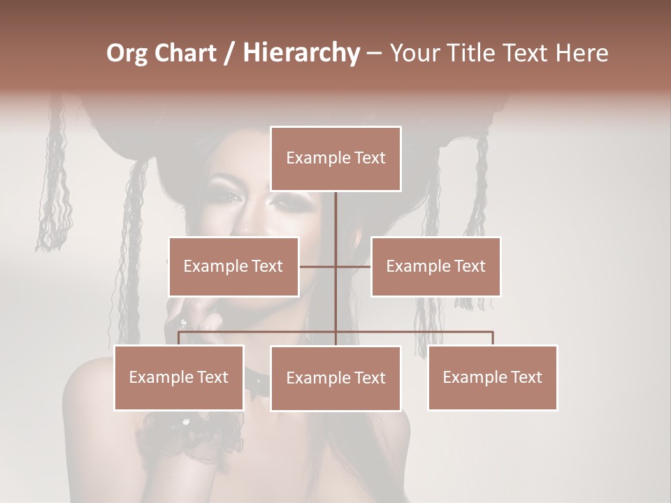 Hairstyle Cosmetics Black PowerPoint Template