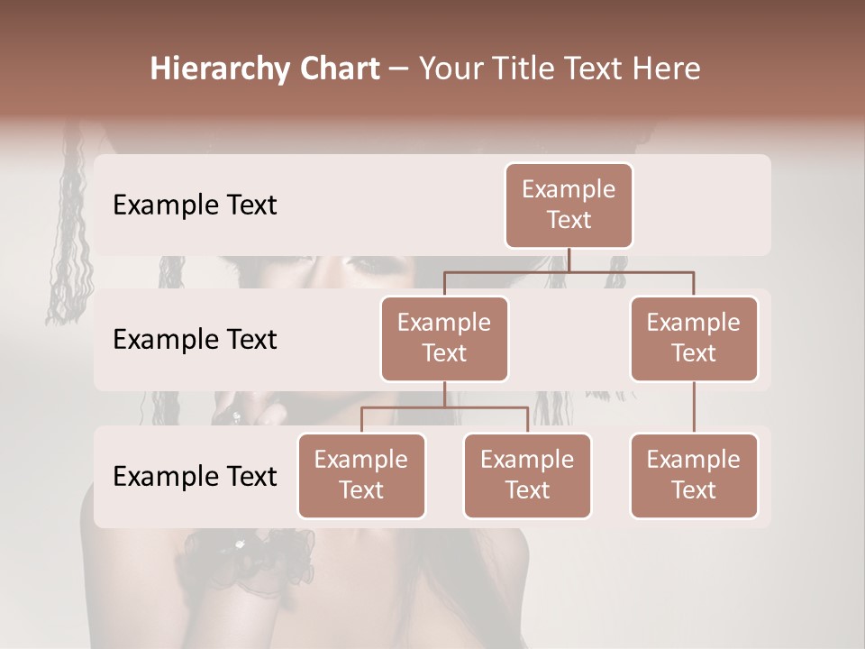 Hairstyle Cosmetics Black PowerPoint Template