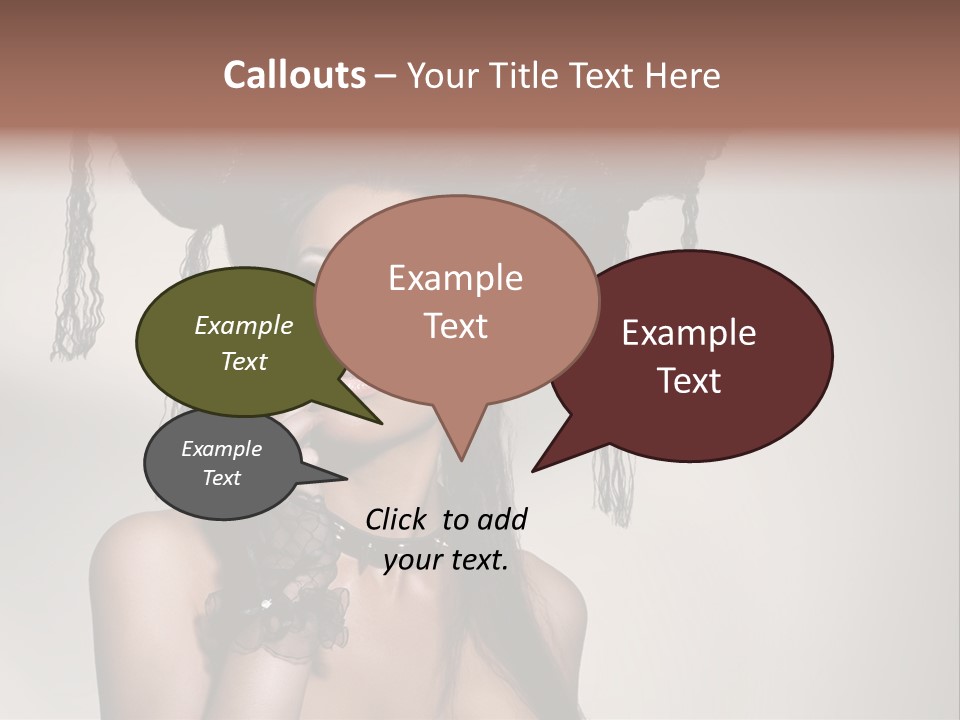 Hairstyle Cosmetics Black PowerPoint Template