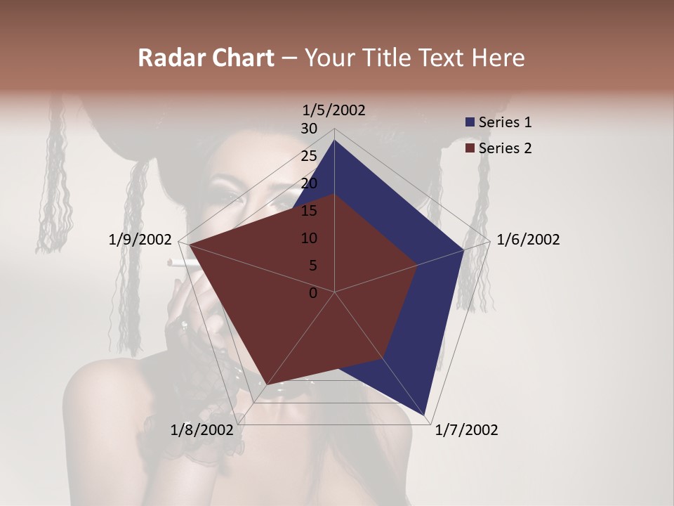 Hairstyle Cosmetics Black PowerPoint Template