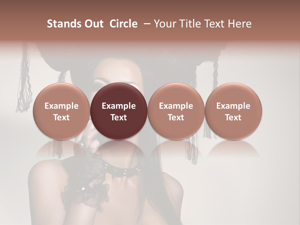 Hairstyle Cosmetics Black PowerPoint Template