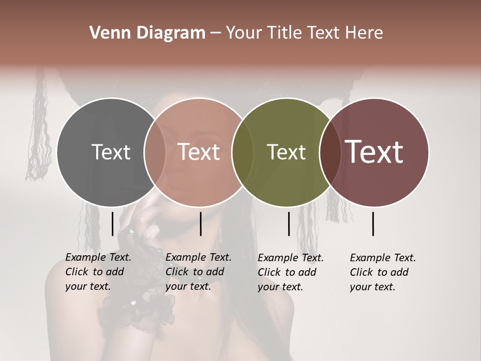 Hairstyle Cosmetics Black PowerPoint Template