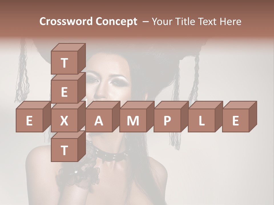 Hairstyle Cosmetics Black PowerPoint Template