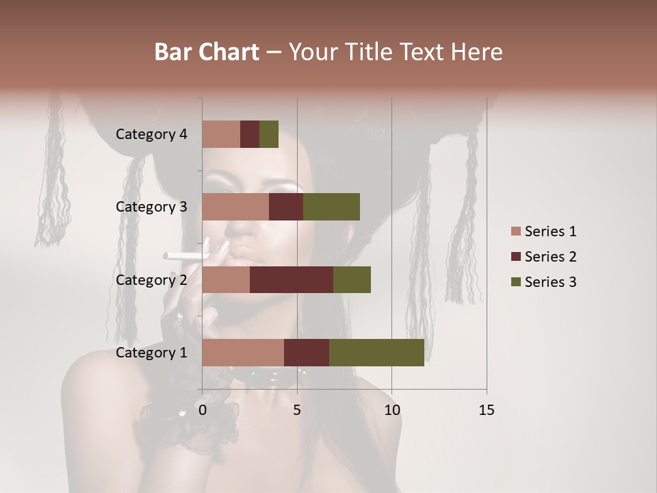 Hairstyle Cosmetics Black PowerPoint Template