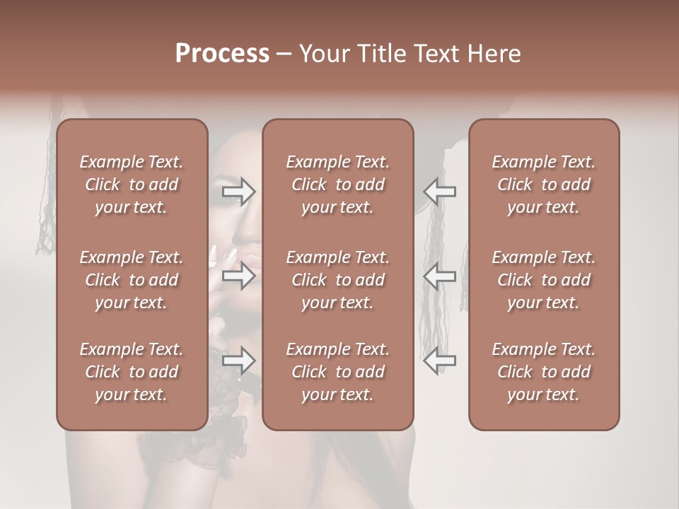 Hairstyle Cosmetics Black PowerPoint Template