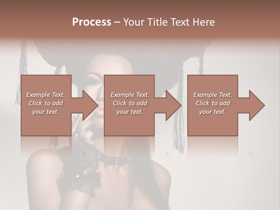 Hairstyle Cosmetics Black PowerPoint Template