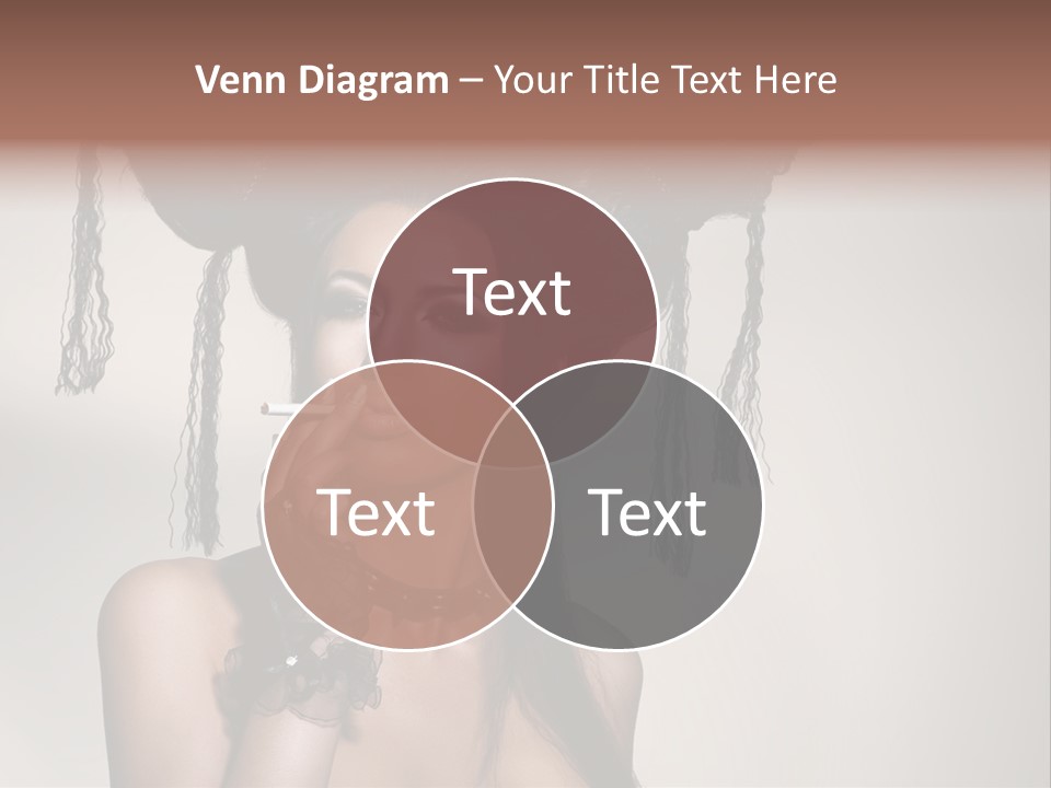 Hairstyle Cosmetics Black PowerPoint Template